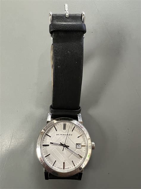 Burberry The City Men's White Checked Watch 